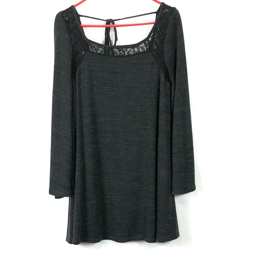 Altar’d State tunic dress black gray women’s size small Euc